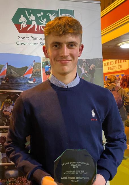 Ned - recognised at the Sport Pembrokeshire Awards Evening Ned - recognised at the Sport Pembrokeshire Awards Evening